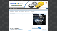 Desktop Screenshot of invertirenoroyplata.com